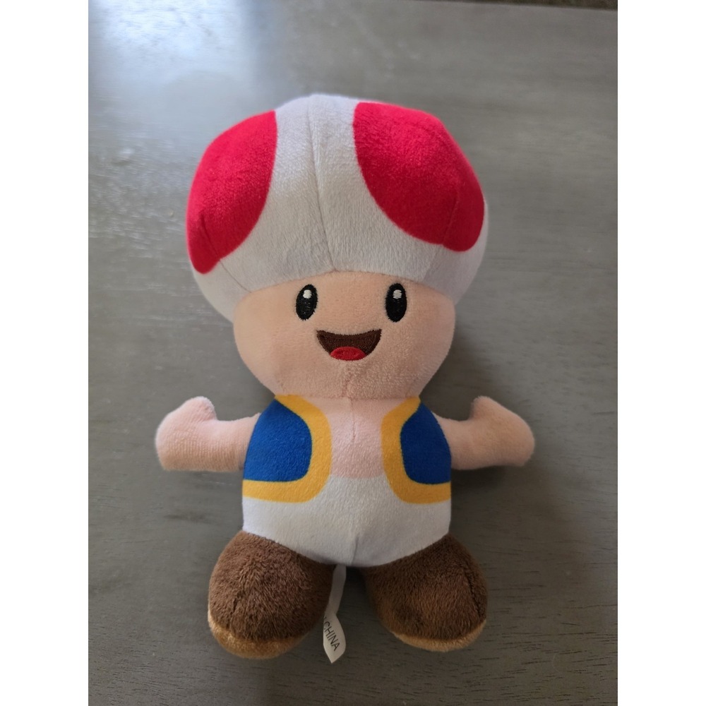 Toad From Nintendo Mario Stuffy Plush Window Cling Super Mario 8"
